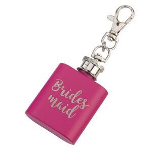 Brand New, Mini Bridesmaid Flask, Great Bridal Shower gift, Made by Lillian Rose
